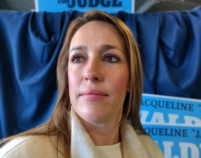 glitterpolitics's tweet photo. Enjoyed getting to know @jackieforjudge, #judicial #candidate for the 386th #districtcourt. She's running against the incumbent, #judge Arcelia Treviño, in the Mar 3 #primaryelection. Totally appreciated the opportunity to learn more about #bexarcounty's #juvenilecourt System. 🇺🇸 https://t.co/Vw8VoyfxAo