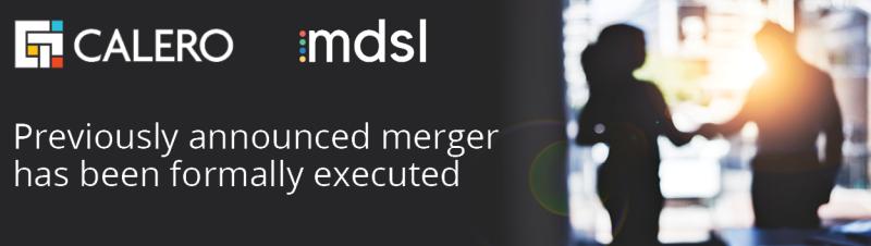 𝐂𝐚𝐥𝐞𝐫𝐨 𝐒𝐨𝐟𝐭𝐰𝐚𝐫𝐞 𝐞𝐧 𝐌𝐃𝐒𝐋 𝐫𝐨𝐧𝐝𝐞𝐧 𝐟𝐮𝐬𝐢𝐞 𝐚𝐟
Eerder aangekondigde fusie formeel uitgevoerd. Lees snel verder calero.com/expense-manage…