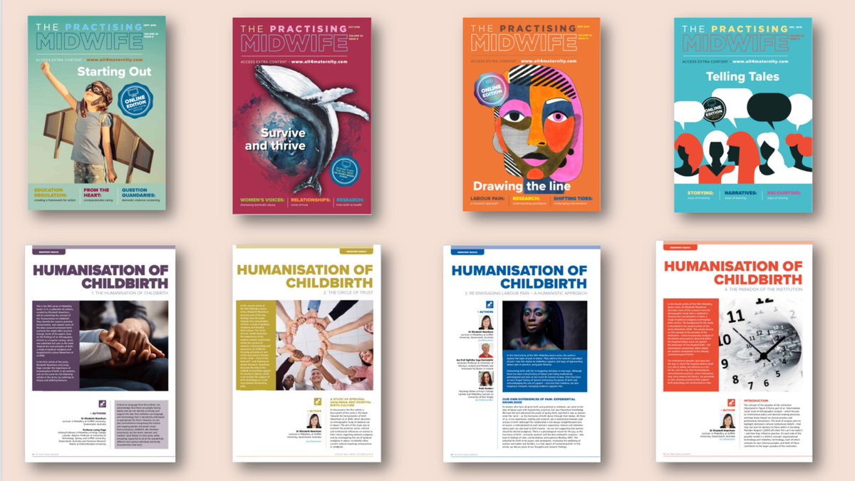 This year we <a href="/TPM_Journal/">ThePractisingMidwife</a> have published 4 articles by <a href="/LizNewnham/">Dr Elizabeth Newnham</a> &amp; colleagues of an 8 part series about the Humanisation of Childbirth. We believe all maternity workers should focus on making this movement a priority for 2020 🤱🏽🌟 all4maternity.com <a href="/Humanisingbirth/">Lesley Page CBE</a> ❤️