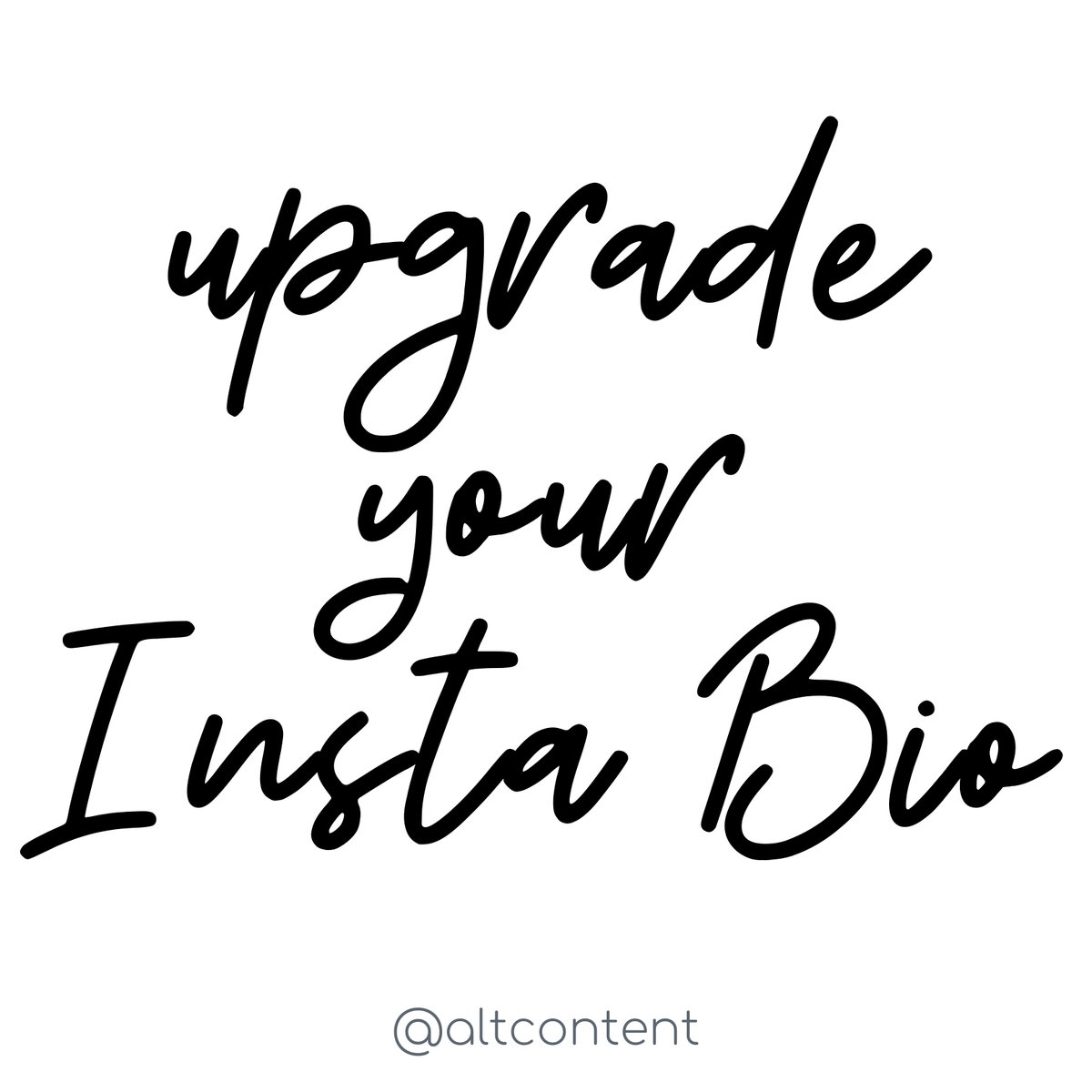 ContentAlt's tweet image. Yea baby. I said it. You need to upgrade your Insta Bio to make it Insta attractive. You got 8 seconds to catch their eye. Probs less. Check out my newest article for a quick guide! bit.ly/2Sc2TAA