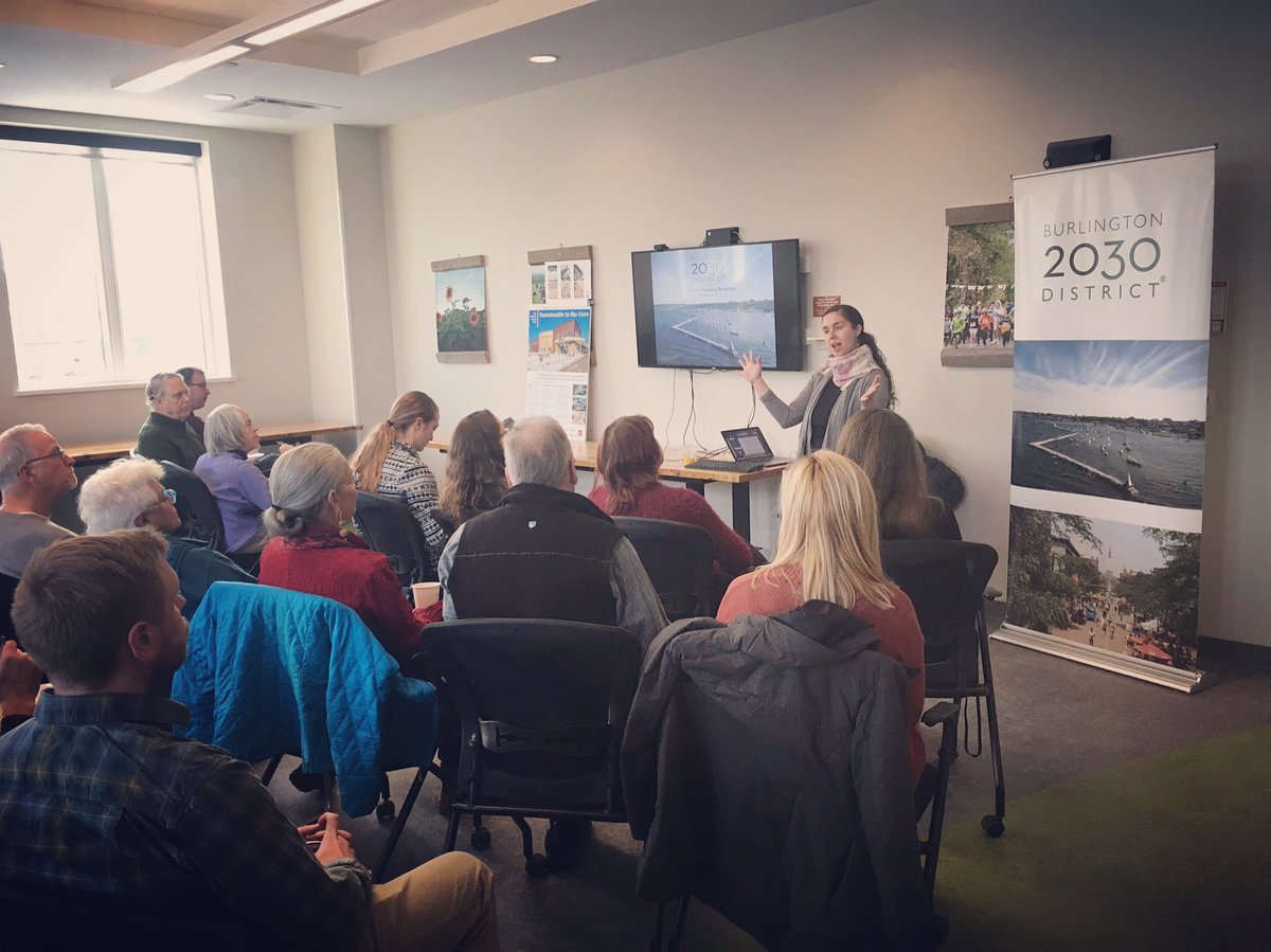 BTV2030's tweet photo. Thanks to all of our members &amp; friends who attended our end of year @BTV2030 Member Breakfast this morning @CityMarket! We're grateful for your commitment as we work towards our District-wide goals of reducing building energy consumption, water usage + transportation emissions. https://t.co/kARGGjsu3T