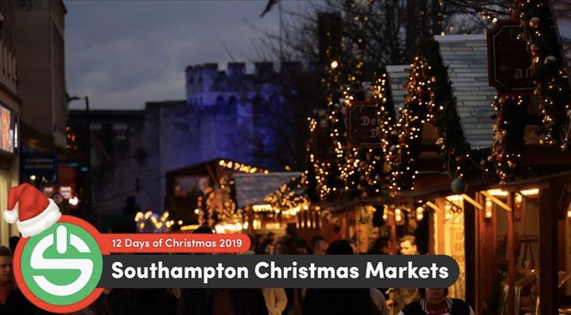 It’s day 5 of 12 Days of Christmas and today we bring you Southampton Christmas Markets ⛸🍺🌭🌲

WATCH HERE: facebook.com/15904978079421…

#SUSUtv #12DaysOfChristmas #Southampton #UoS #UniversityofSouthampton #Student #Studenttv #Tv #christmasholidays #Christmas #Christmasshopping