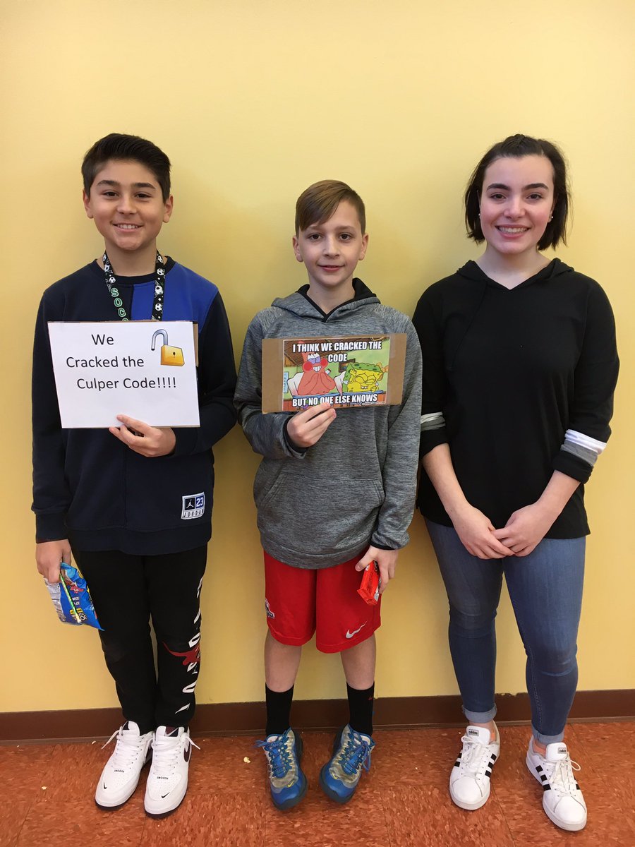 MifsudMs's tweet photo. Sending a huge shout out to the 7th grade students for working so hard these last three days on the Culper Activity. I’m so proud of how everyone worked together to problem solve. We were all so impressed by your work! #WeArePlainedge https://t.co/PNEW874dzh