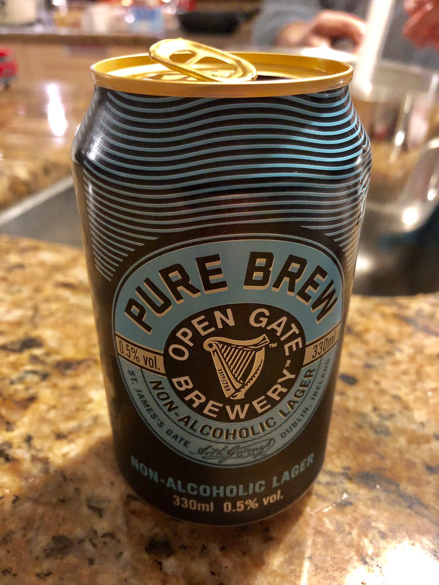 michealsheridan's tweet photo. Good to be able to kick off the festivities with some Non-Alcoholic @GuinnessIreland #PureBrew Lager. https://t.co/9WGB9vaFrD