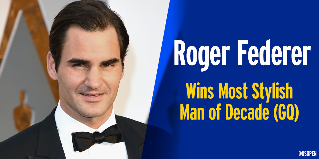 usopen's tweet photo. Somebody get @rogerfederer's stylist a raise! 😅 💧 https://t.co/CqWt2pYjdx