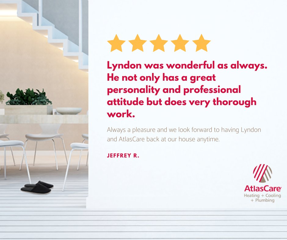 ⭐⭐⭐⭐⭐ Lyndon has made many long-lasting connections with customers over the years! He exemplifies what we strive to achieve here at AtlasCare. Awesome work! #HVAClife