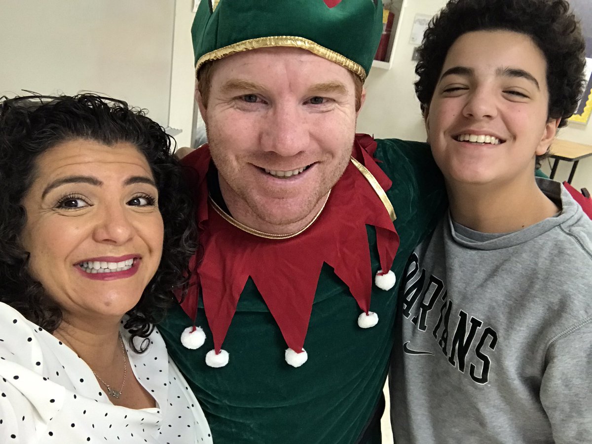 ukaleili's tweet photo. First photo with the first elf! @wayzatastuco #whsmath #ElfieSelfieWHS #WeAreWayzata #TrojanPride https://t.co/hdcFJC0cKS