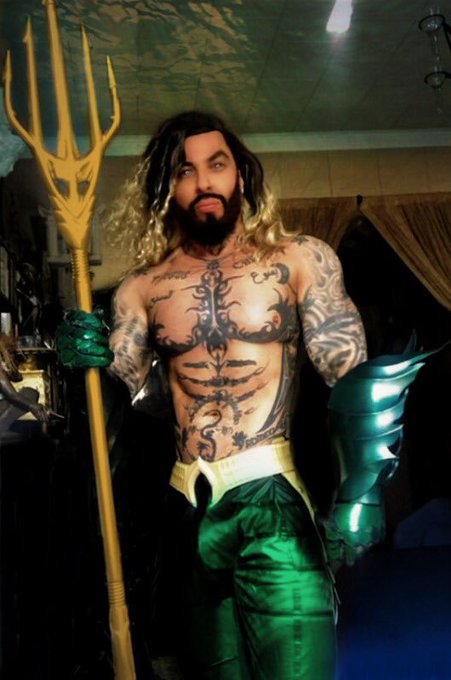 _RicanRomeo's tweet photo. #Aquaman 🧜‍♂️🌊🔱😏💚 https://t.co/eIdP2YYnbT