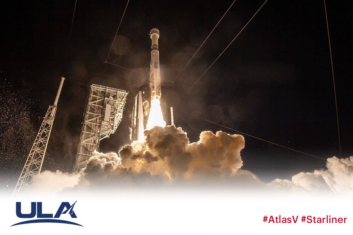 ulalaunch's tweet photo. United Launch Alliance Successfully Launches the Boeing Starliner Spacecraft on the Orbital Flight Test. 

https://t.co/UZ5KFG55IV https://t.co/LvOqIMKup4