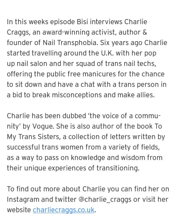 bookbisialimi's tweet photo. New episode of #TheAngelicTroublemakers is out now with Charlie Craggs

Link below

https://t.co/FI0stQ11oG https://t.co/XtuFCjsrRI