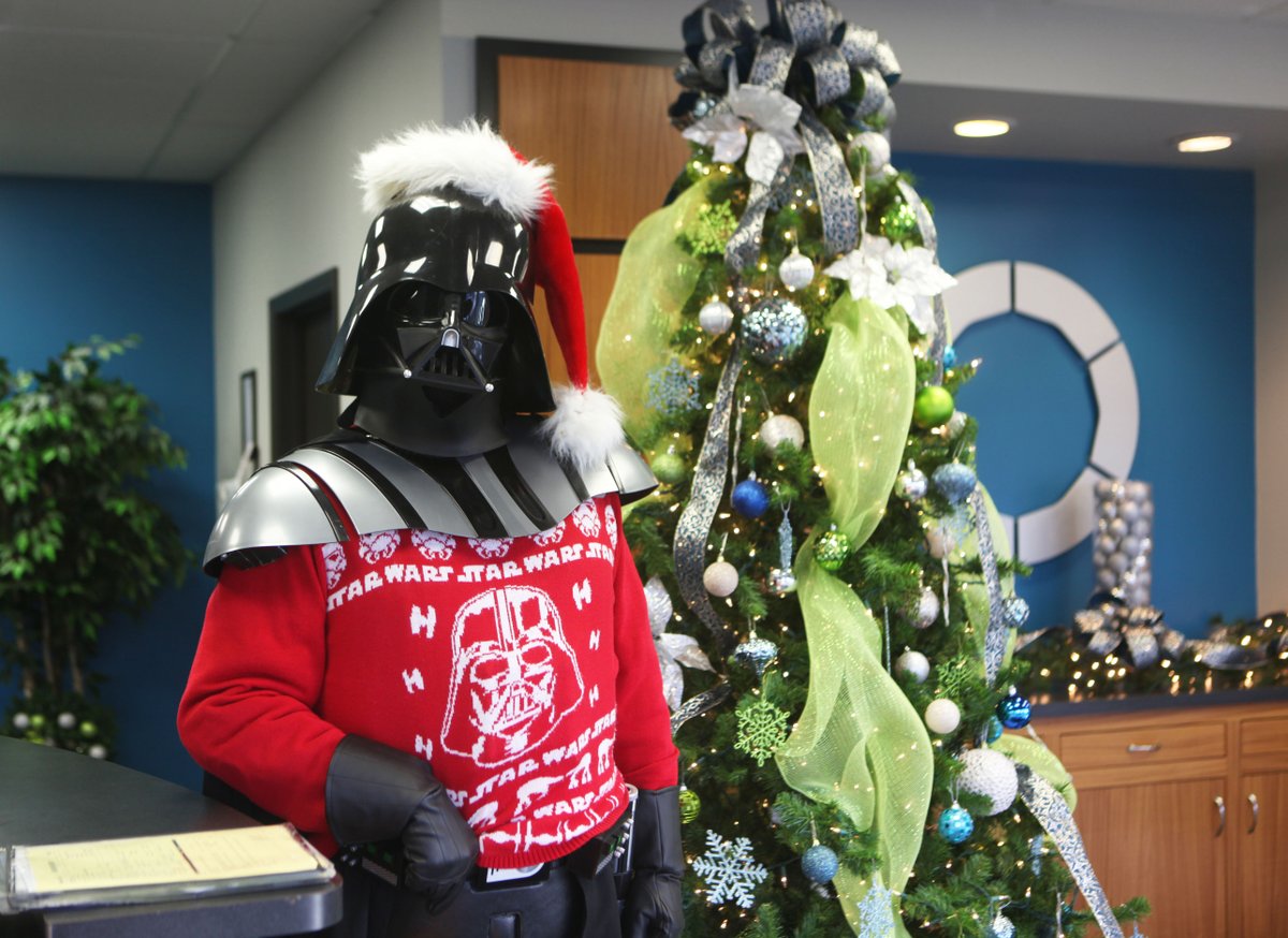 wearebluegrass's tweet photo. May the force be with you this holiday season #theriseofskywalker #starwars #nationaluglysweaterday https://t.co/4mrQqXnVO3