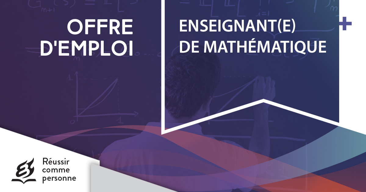 L'équipe du Collège Esther-Blondin est à la recherche d'un(e) enseignant(e) en mathématiques pour un remplacement d'une durée indéterminée 📐➗  Pour consulter l'offre d'emploi: bit.ly/2rdHLyJ Merci de partager en grand nombre. #monCEB #Lanaudiere