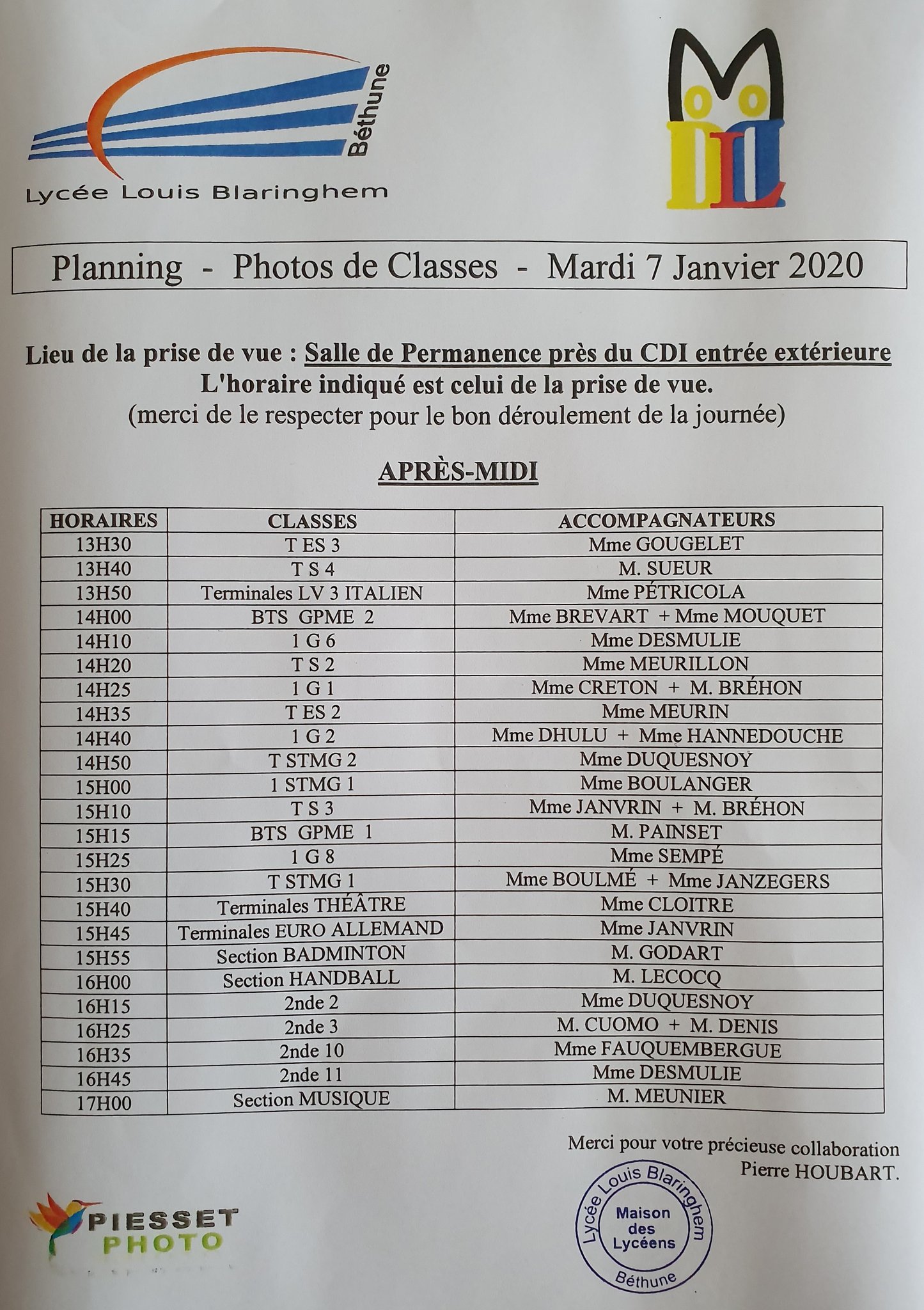 Mdl Lycee Blaringhem Bethune On Twitter La Journee Photos De Classes Organisee Par La Maison Des Lyceens Mdl Se Deroulera Le Mardi 7 Janvier 2020 Toutes Les Classes De Seconde De Premiere