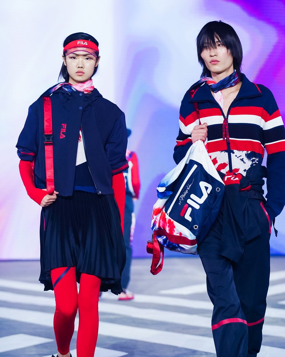 nyfw's tweet photo. 2020 must-have: Elevated, essential sportswear ⚡️ On the runway in Shanghai for #NYFW designer @31philliplim x @FILAUSA's collab.  📸 c/o @31philliplim for #31PLxFILA https://t.co/7wOqRq7VFP