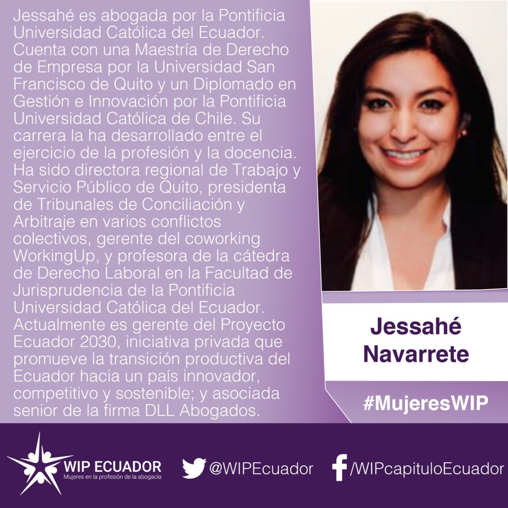 WIPEcuador's tweet photo. ¡Somos #AbogadasEmpoderadas comprometidas con la lucha por la igualdad de oportunidades! #MujeresWIP https://t.co/KVfzq8W3BI