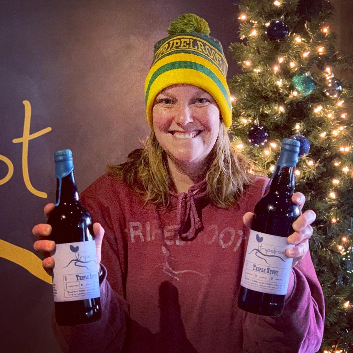 tripelroot's tweet photo. It’s Triple Stout Release Day and @UPS just delivered new beanies!!! #whyareyoustillworking #happyfriday #happybonusday #triplestout #annualrelease #imperialstout #chocolate #coffee #vanilla #merrychristmas #lastminuteshopping #limitedavailability #ontaptoday https://t.co/9r3gwYuZgm