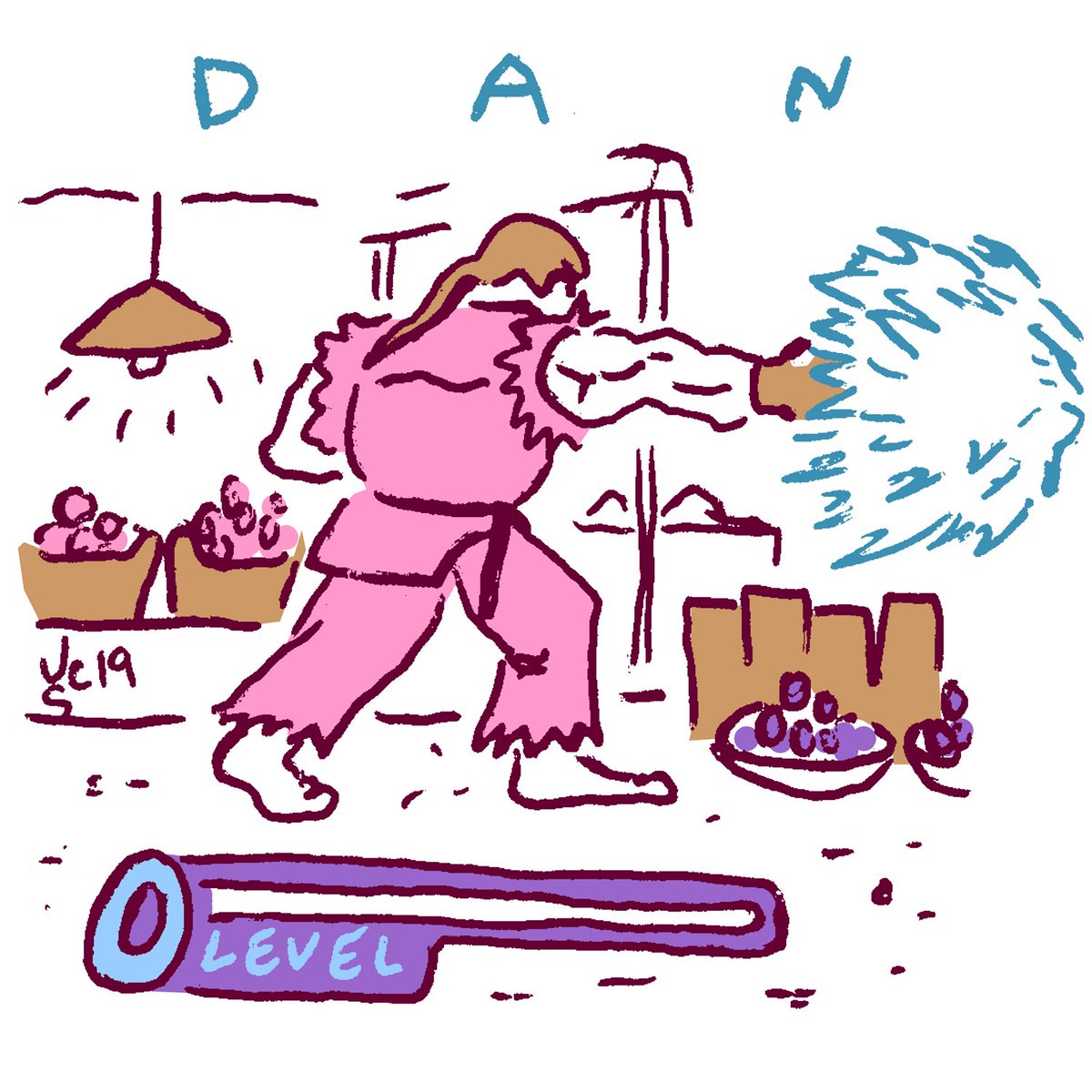 exhibit__v's tweet photo. Dan Hibiki trying his best. https://t.co/L0YQSQNDV9