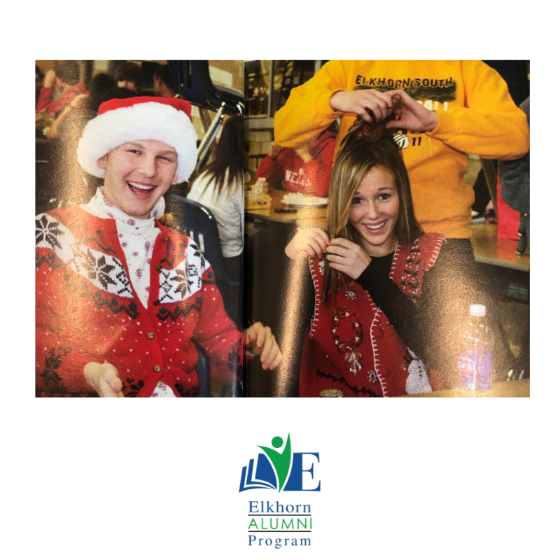 EPSF_Alumni's tweet photo. Happy #UglySweaterDay! Can you top these sweaters worn by some 2013 Elkhorn South alumni? https://t.co/nxVBpgifYP
