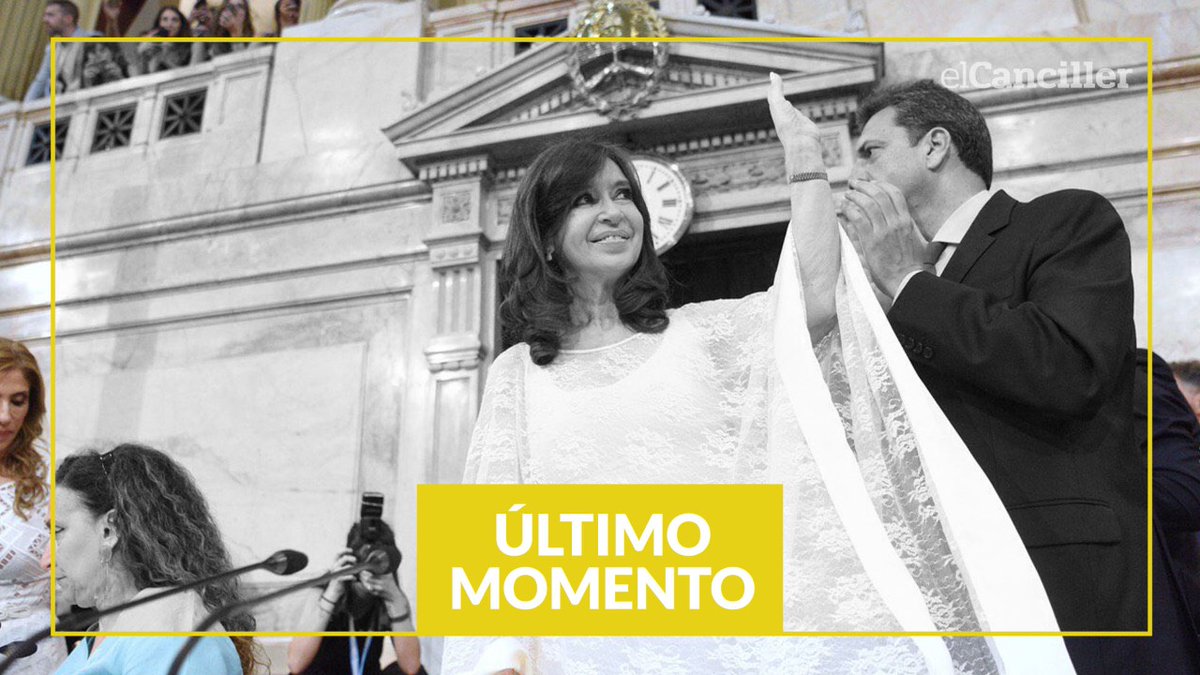 elcancillercom's tweet photo. [AHORA] Con el debut de Cristina, empezó la sesión por la #LeyDeEmergencia en el Senado. https://t.co/xbrQ9uALQv