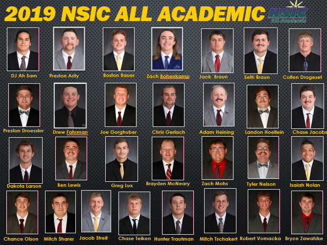 NSUWolves_FB's tweet photo. 29 Wolves were named to the NSIC All Academic Team this past fall! #GoWolves #NorthernStateU https://t.co/7b0vaUqjJ9