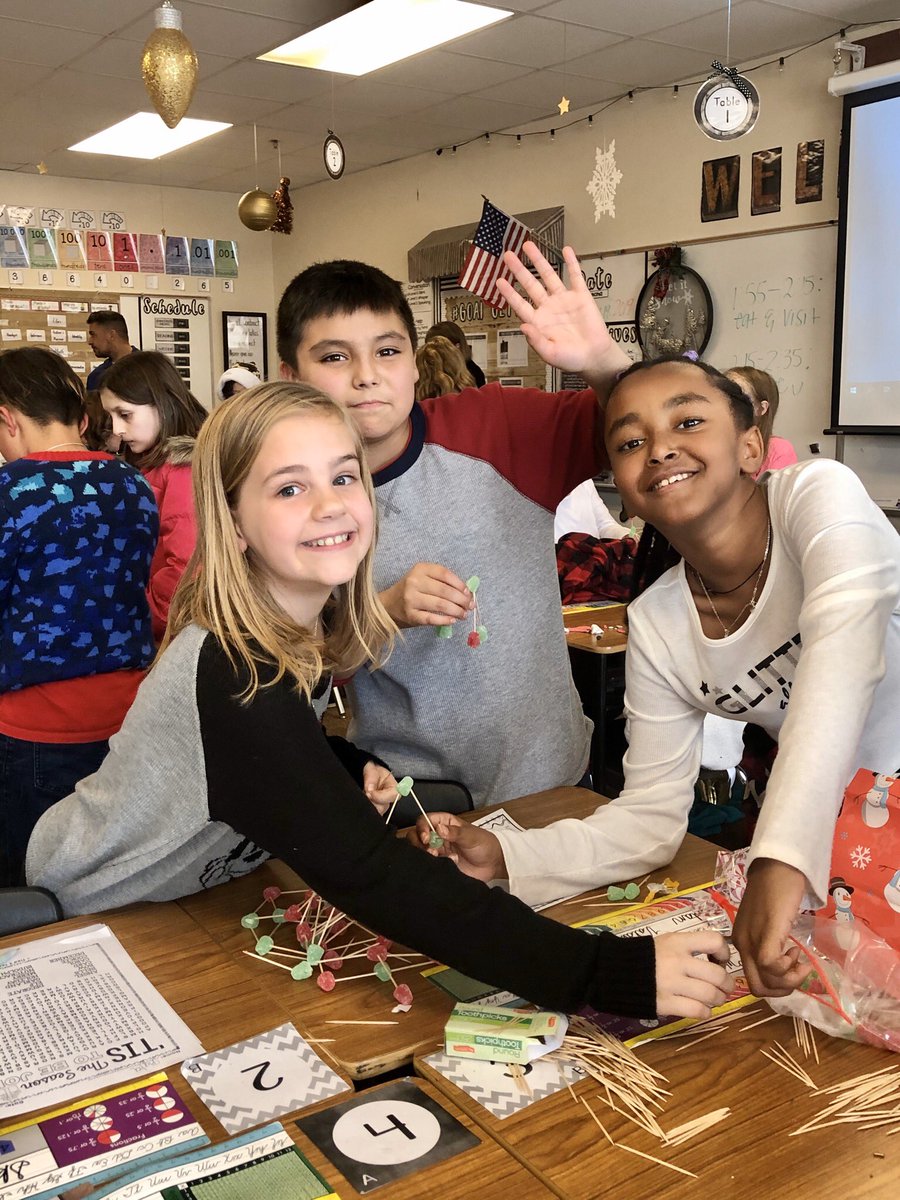MrsWalker_RRISD's tweet photo. It was a fun day at @HerringtonRRISD! We escaped the Hanukkah inspired escape room, presented our project-based learning exhibits, had a surprise pizza party, and ended the day with STEM activities. Happy Holidays everyone! #STEM #escaperoom #fourthgrade https://t.co/WVt8gmFQ3R