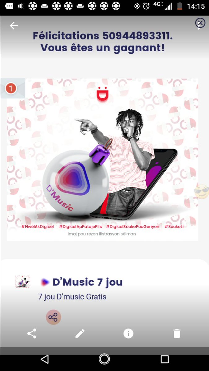 EneraFritzner's tweet photo. @DigicelHT 
#soukelipougenyen
Mw vle 400goud
Menm siw pa genyen yon fwa kontinye paske wap genyen kanmèm. https://t.co/9jAKFyjg1z