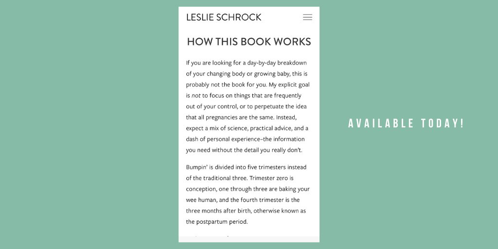AtomicMoms's tweet image. We love this #AtomicMoms read! 

You can buy "Bumpin: The Modern Guide to Pregnancy: Navigating the Wild, Weird, and Wonderful Journey From Conception Through Birth and Beyond" by @lesliejz now at: simonandschuster.com/books/Bumpin/L…

@simonschuster @heymamaco #BUMPIN