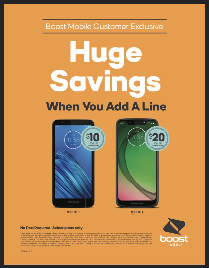 ewbyboostmobile's tweet photo. HUGE savings up to $95 when you add a new line! You can never go wrong with Motorola! Stop by today for details. #bestvalueinwireless https://t.co/5pS9x1pY7g