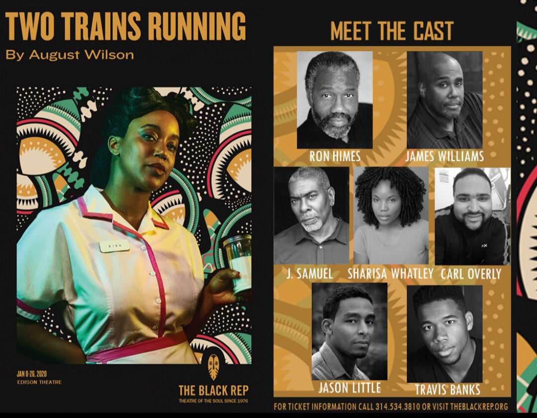 stlBlackRep's tweet photo. Meet the cast!!!

For more information on Two Trains Running, visit https://t.co/N3w5P3iQOq or call 314-534-3807

#TwoTrainsRunning #AugustWilson #BlackTheatre #ReptheBlackRep #STLTheatre #ExploreStLouis #GoSeeaPlay https://t.co/uIXIVoJYyu