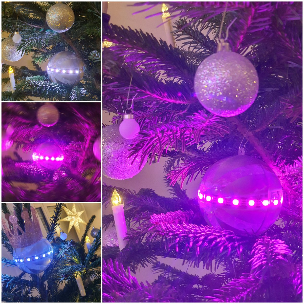 Schneeeifel's tweet photo. Frohe Weihnachten @telekom #codedesigntelekom #codedesignacademy #smarthome #digitaleWeihnachtskugel #Weihnachtskugel #magenta #newskilling #telekomwall https://t.co/pmF9VnFFNH