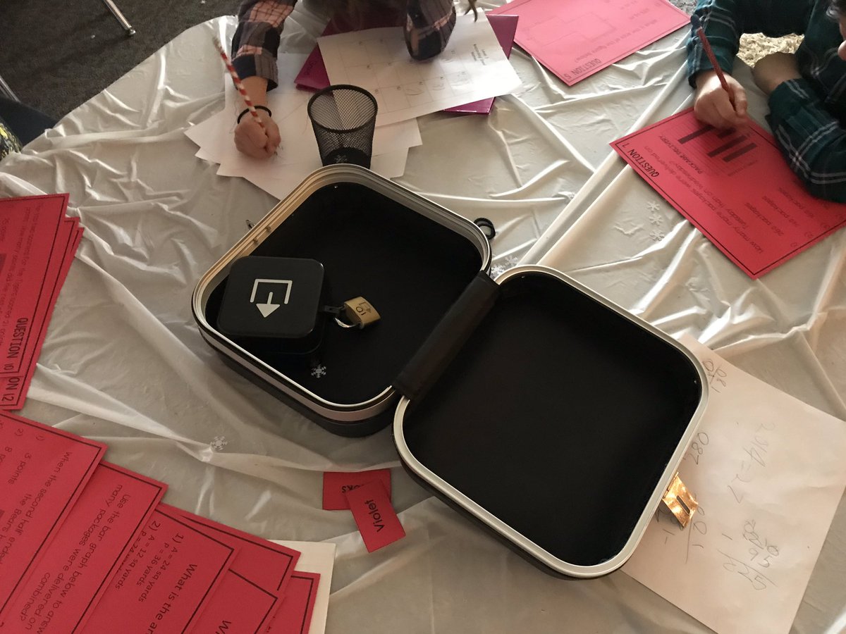PVFlight406's tweet photo. Winter Wonderland Escape Room in full swing! So close! #3rdGradeRocks #SetTheStageToEngage https://t.co/TvHJYRD4bv