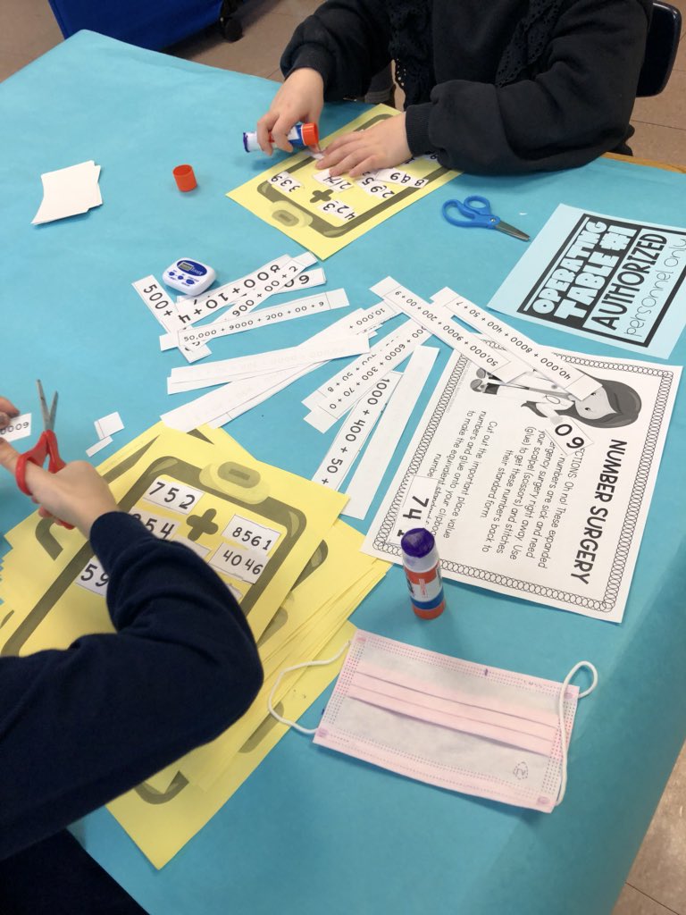 Ms_DeMarco_NB's tweet photo. So much fun collaborating with peers and performing Math and ELA surgery yesterday at our NB Hospital! Our surgeons were very successful 🏥 @peqpantherpride @nbtweets https://t.co/fnFAy2Ly73