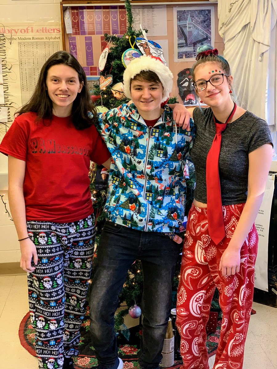 BCHSmagistra's tweet photo. Io Saturnalia! #BCHSLatin students are celebrating day 2 of this ancient midwinter festival in honor of the god Saturn the way the Romans did. #Saturnalia #LatinRocks @BCHSprincipal @MrBroderickBCHS https://t.co/hspNr8Lw16
