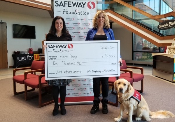 HeroDogsInc's tweet image. A big *Thank You!* to the #SafewayFoundation for their continued support of Hero Dogs! We received a grant through their 2019 #Veterans Campaign this week. #ThankYou, @Safeway Foundation!