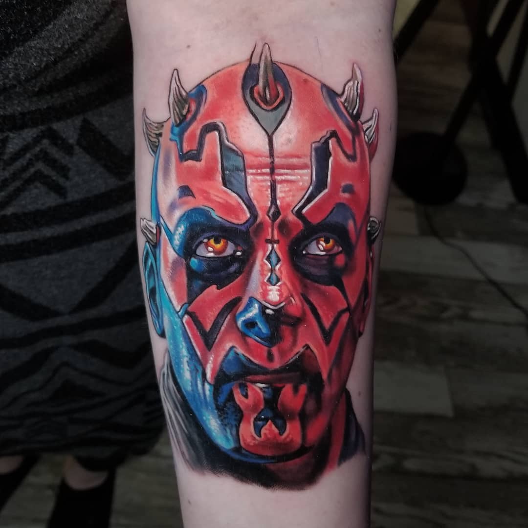 The day is here, the #RiseofSkywalker is out! Who is headed to see the new #StarWars? Tattoo by #TeamHustle's Bryan Merck
