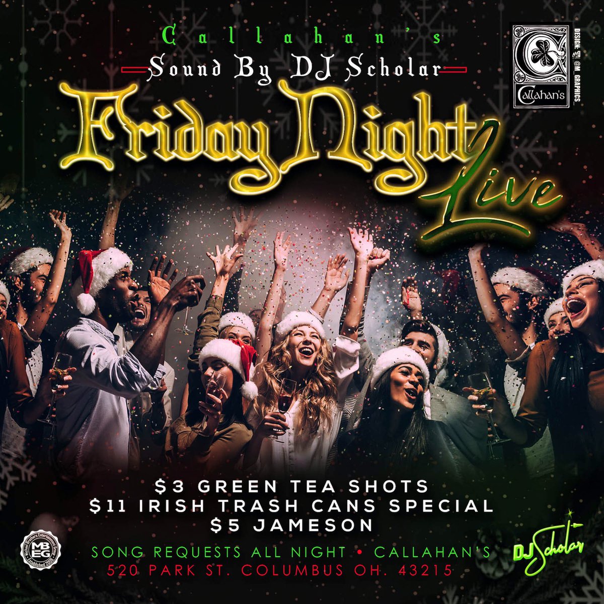 Tis the season...<a href="/CallahansCbus/">Callahan's Bar</a> is the move tonight #Columbus