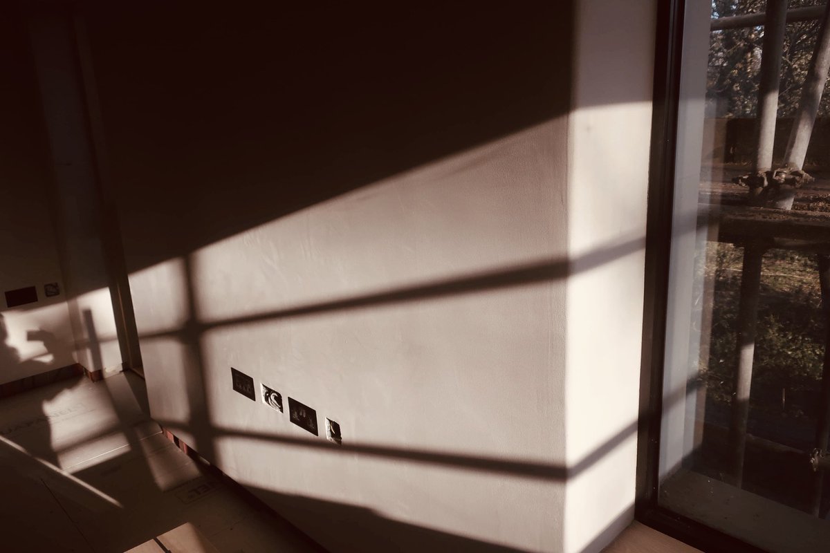 UKClayworks's tweet image. The shadows of construction. 
On site of a stunning farmhouse renovation in Cornwall today where the emphasis is on a fabric first, natural materials rebuild.
#retrofitfirst #lowcarbon