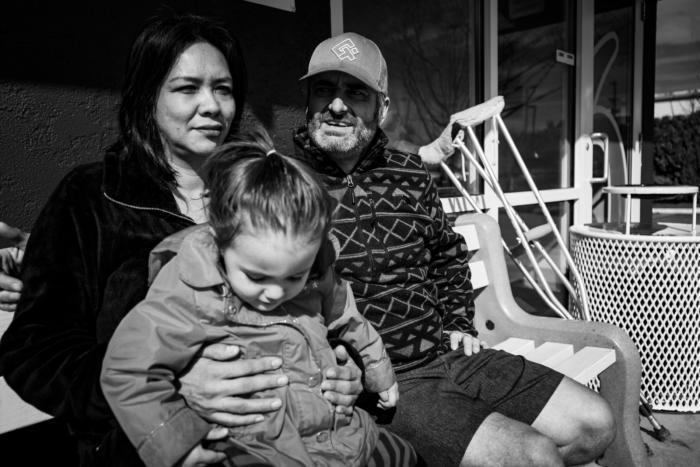 NatlHCHCouncil's tweet photo. “We fell on hard times...We will get back on our feet.” One paycheck away, one medical emergency away—that’s how close many Americans are from #homelessness. See more images like this one from @GoodnewsHH in our PhotoVoice digital exhibit. https://t.co/itG70N1VBz https://t.co/dV7Wo74oDy