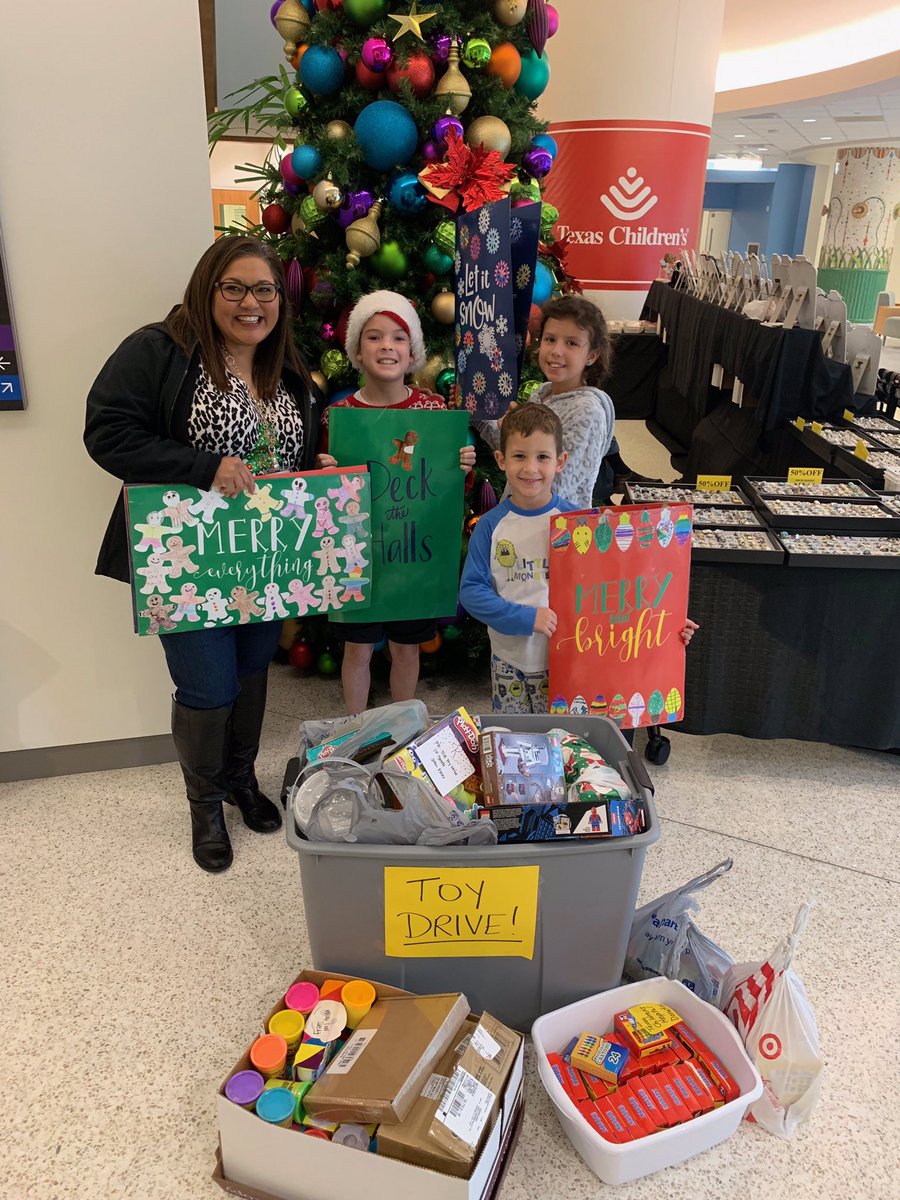 Lots of Christmas Cheer from Wolfe Elementary to Texas Childrens Hospital.