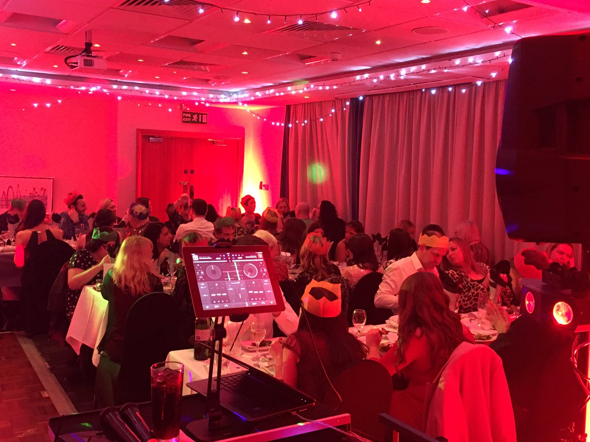 ConfettiDiscos's tweet photo. After three weeks of Christmas party discos it’s nearly the big day - we’ve helped dozens of companies celebrate Christmas again this year. Tonight we’re back in our residency at Holiday Inn CMK https://t.co/Z8SABNgPJC