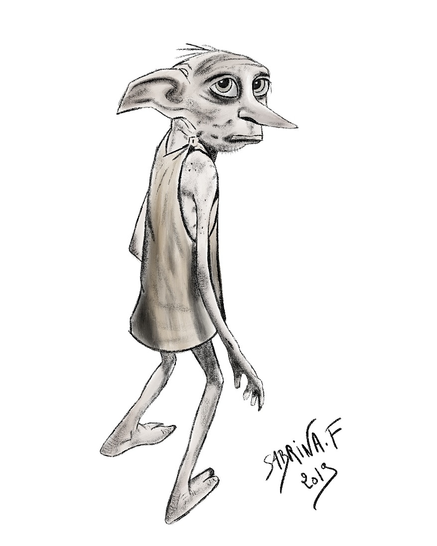 Dobby the free ELF | Sketches, Artist, Sketch a day