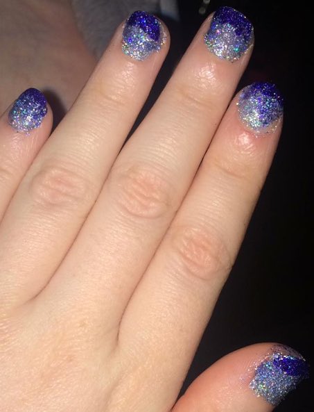 alltheteaaaaa's tweet photo. Get home for Christmas. See nail polish made it to Ireland. Immediately try it on. #WhoNeedsSleep #holotacoholodaysnailart https://t.co/7cmbFzjy0K