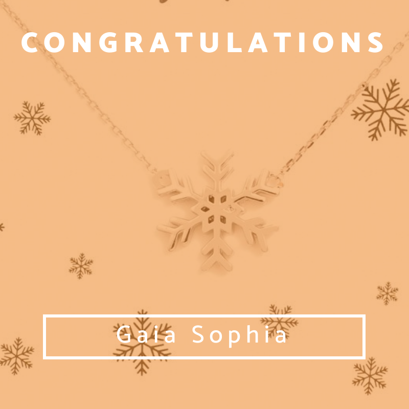 RubyTuesdayAcce's tweet image. Congratulations to Gaia Sophia from Facebook - the winner of our December Giveaway and a Rhodium plated Snowflake Necklace!

Thanks to everyone who participated and be sure to keep an eye out for our next giveaway coming up in January 2020!