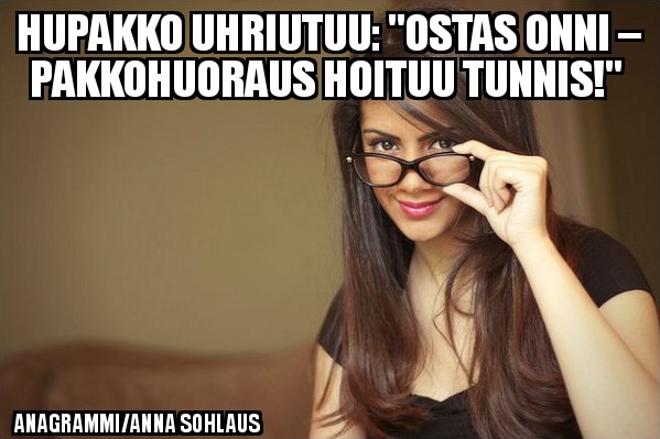 AnnaSohlaus's tweet photo. #hupakko #anagrammi https://t.co/sUy79Vz8WV