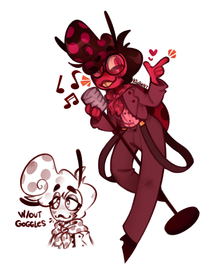 UncannyVilla's tweet photo. There was a prompt in the Bug Buzz discord to make a ladybug OC, so I made one! He's a singer and I'm really happy with how he turned out :D
#BugBuzz #OriginalCharacter #Art #DigitalArt https://t.co/A06Kp1pD1l