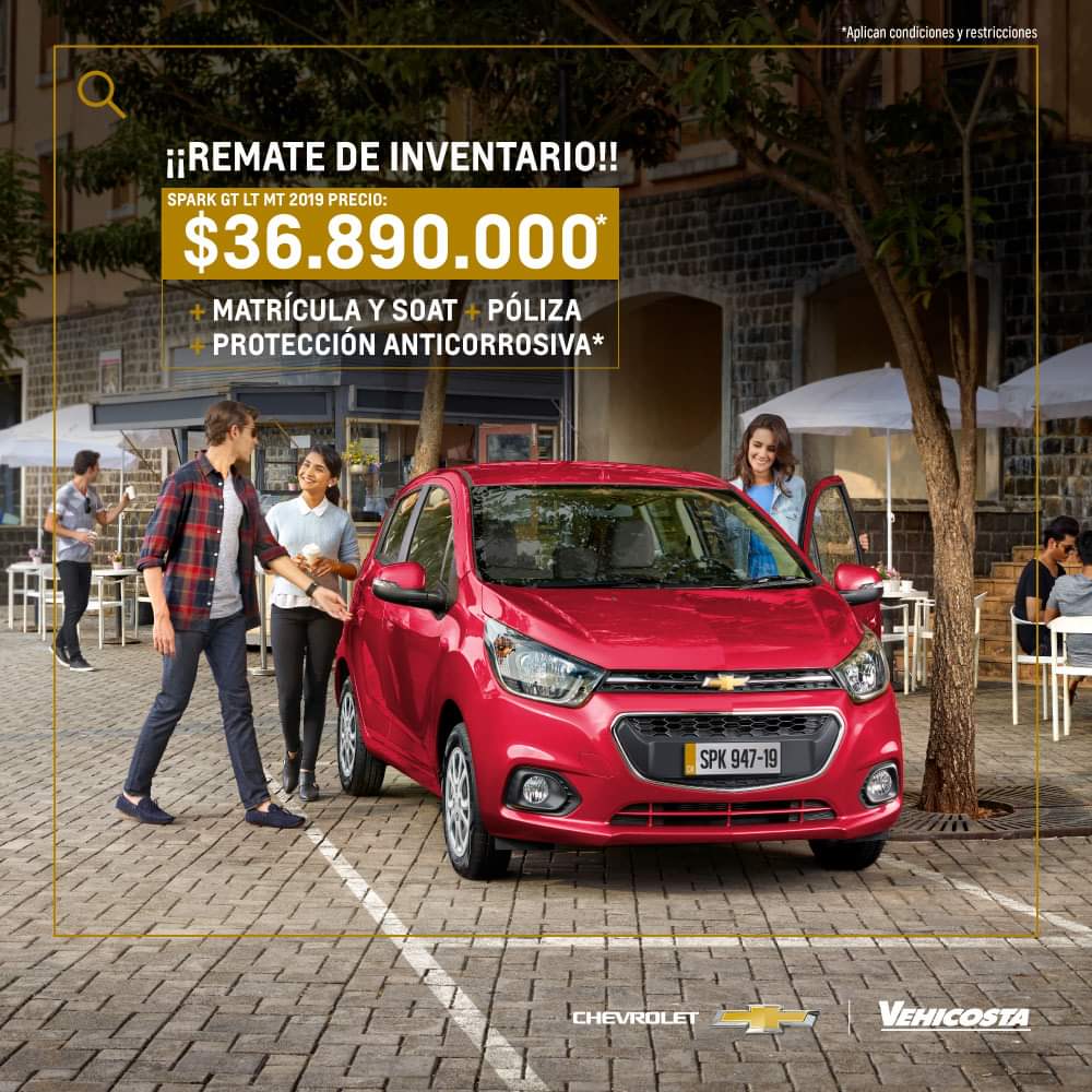 Vehicosta_'s tweet photo. ¡Estrena un Spark GT por $36.890.000 y llévatelo con matrícula, SOAT, seguro y protección anticorrosiva GRATIS!

📱 Escríbenos por WhatsApp en https://t.co/36sck6jEfo.

📬 ¡Déjanos un mensaje con tu celular para llamarte!

*(Términos y condiciones: https://t.co/x04rJmbtpW). https://t.co/r7B95u2bmL