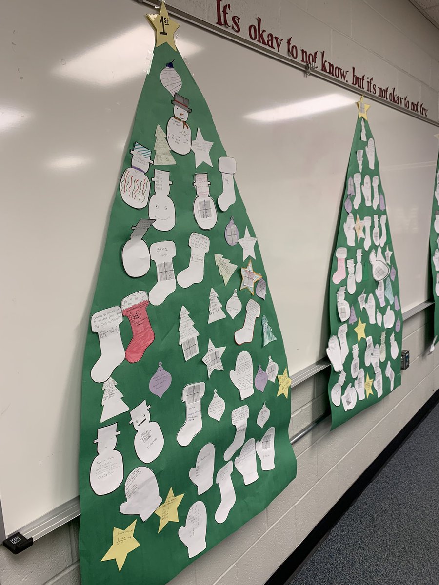 CoachMcClure_'s tweet photo. My algebra 1 students got to decorate math trees before heading home for Christmas Break. π #TisTheSeason #OneSemesterDown https://t.co/infs5zWr1A