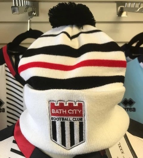 CLUB SHOP🎅🏼: We have a new batch of our popular bobble hats all ready for Christmas and the festive fixtures! Pick yours up from the club shop at Twerton Park which will be open on Monday 10am-5pm and 10am-noon on Christmas Eve. 

#Romans #KickOffYourOwnTradition