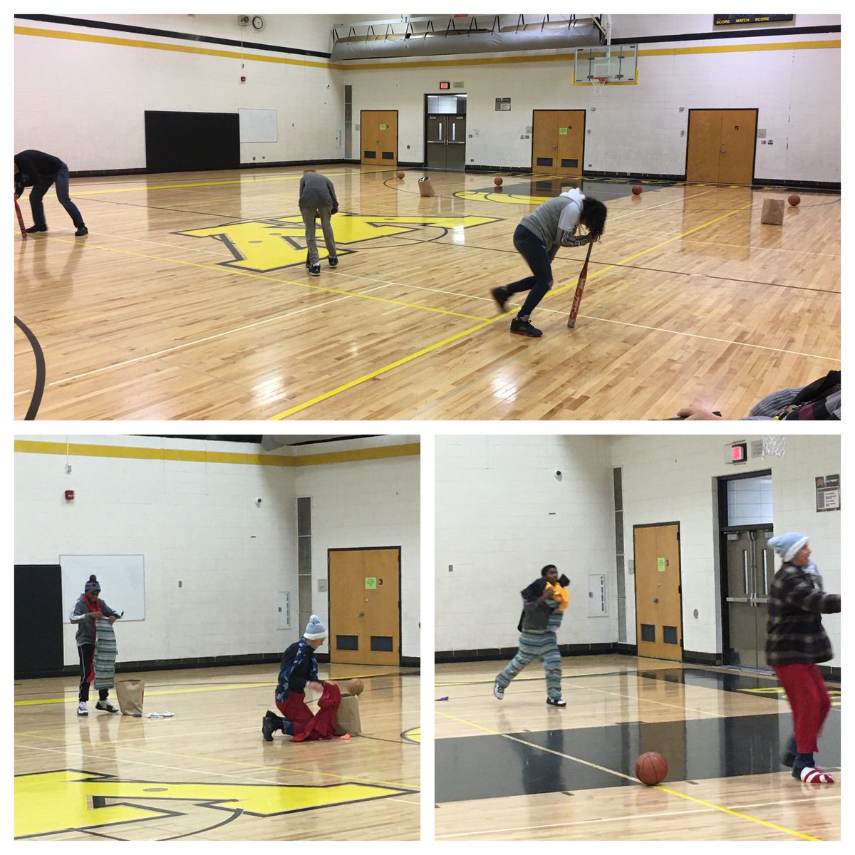 #WeAreMMS relay races with staff and students!! #WinterBreak