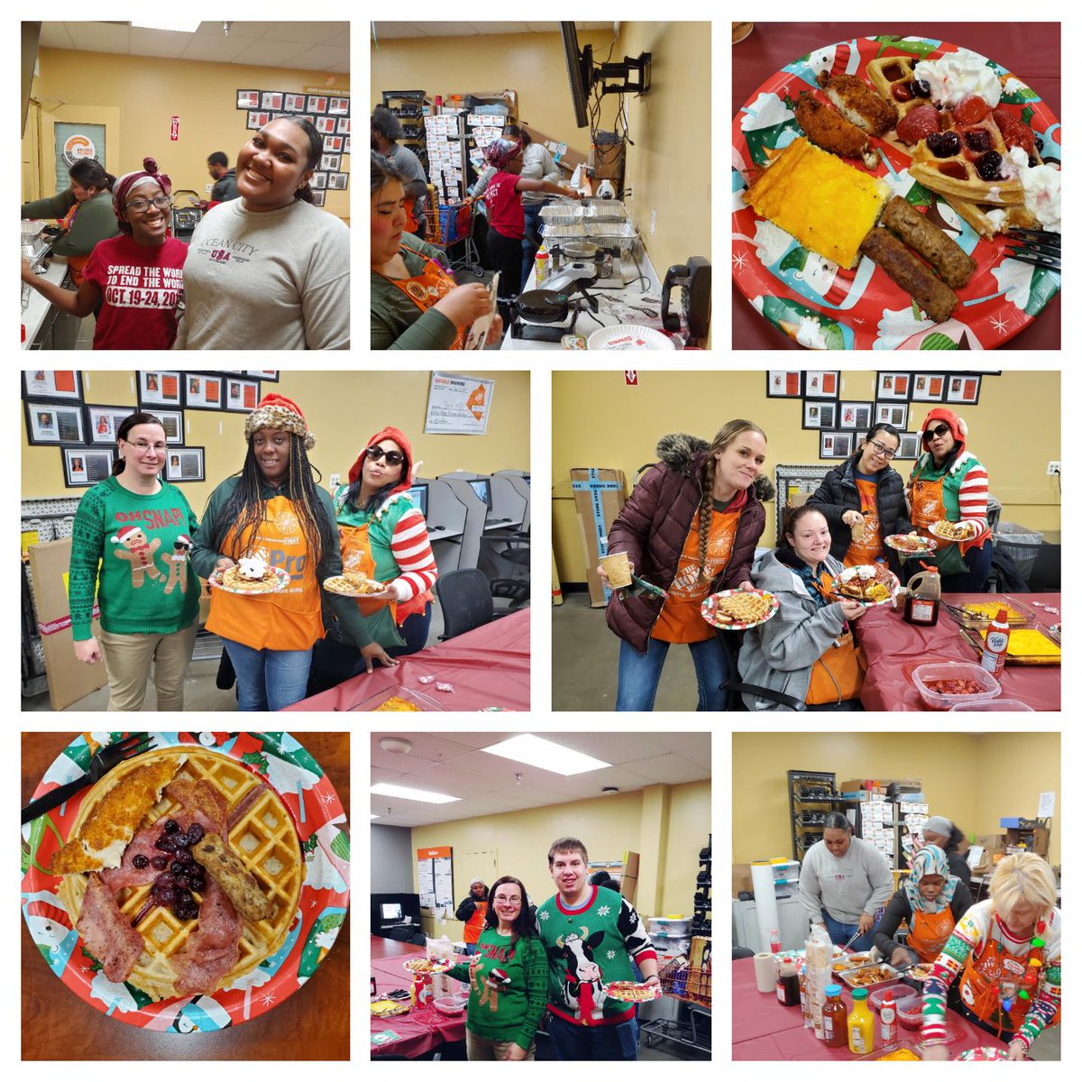 Happy Holidays to all!!!! The Front End at 4166 got together this morning for a holiday breakfast, joy and some ugly sweaters!!!!#4166TheBestSouthPhillyHD